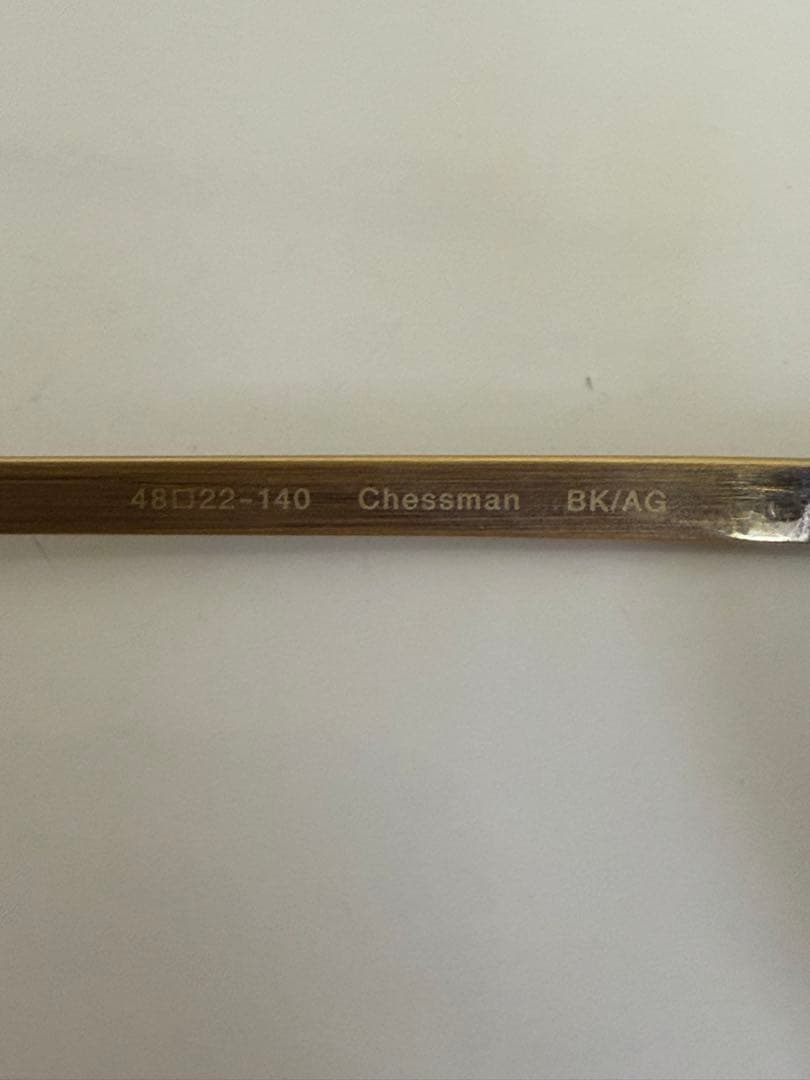 オリバーピープルズ Chessman BK/AG メガネ　度なし　サングラス