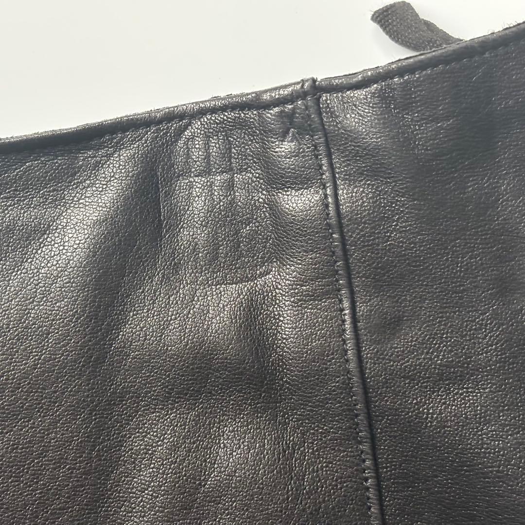 OLD アニエスべー/フランス製ラムレザー　ミニスカート