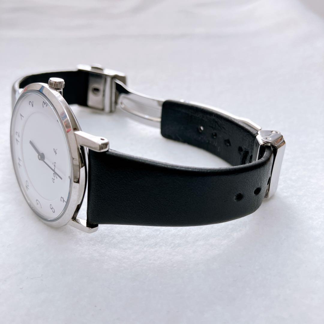 agns b.アニエスベー　腕時計マルチェラ　レディース　美品　黒レザーベルト