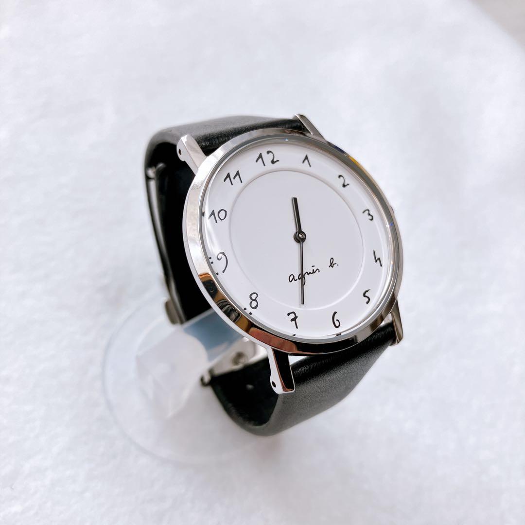 agns b.アニエスベー　腕時計マルチェラ　レディース　美品　黒レザーベルト