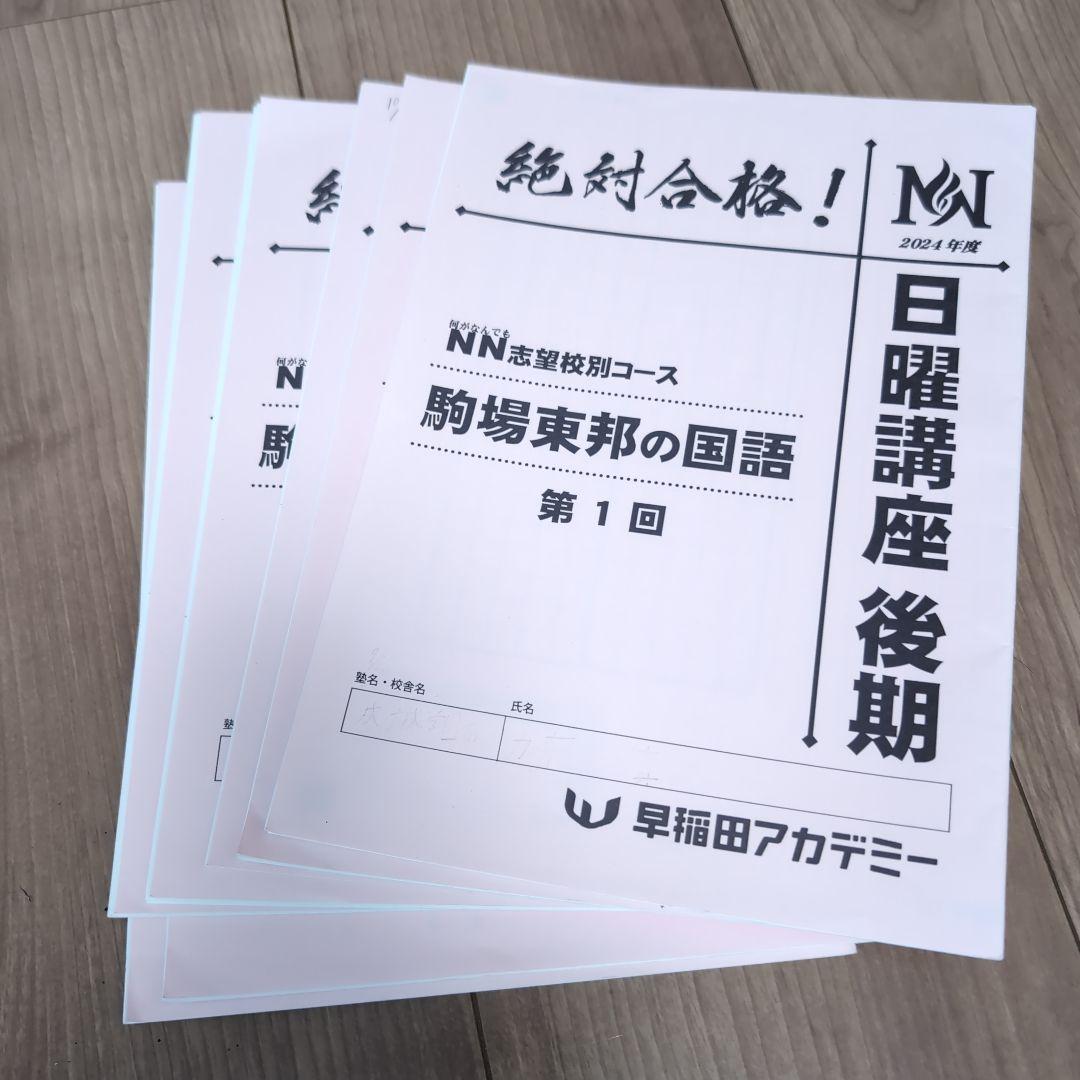 【Emerald】NN駒場東邦 2024年度 後期教材全て