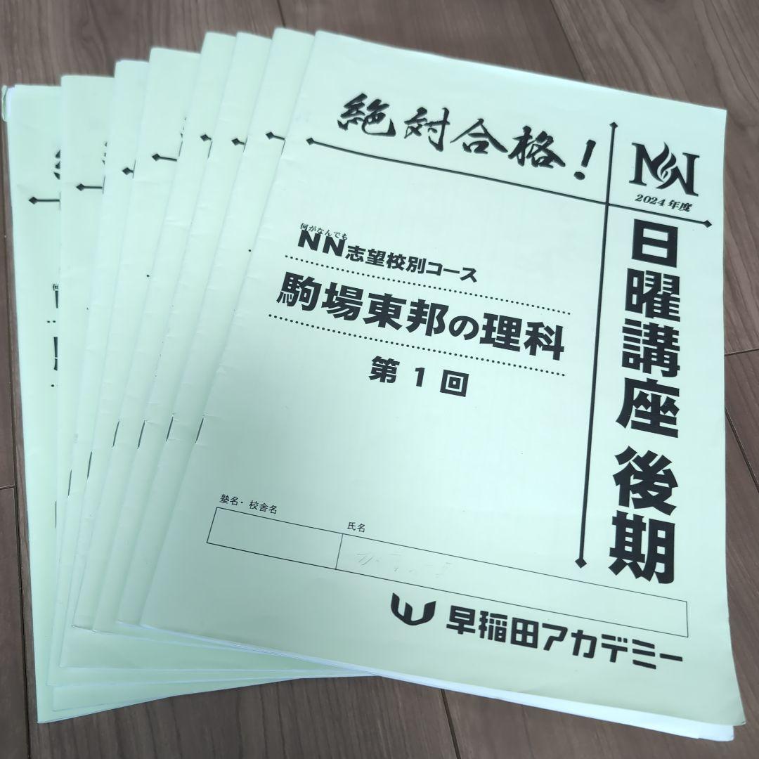 【Emerald】NN駒場東邦 2024年度 後期教材全て