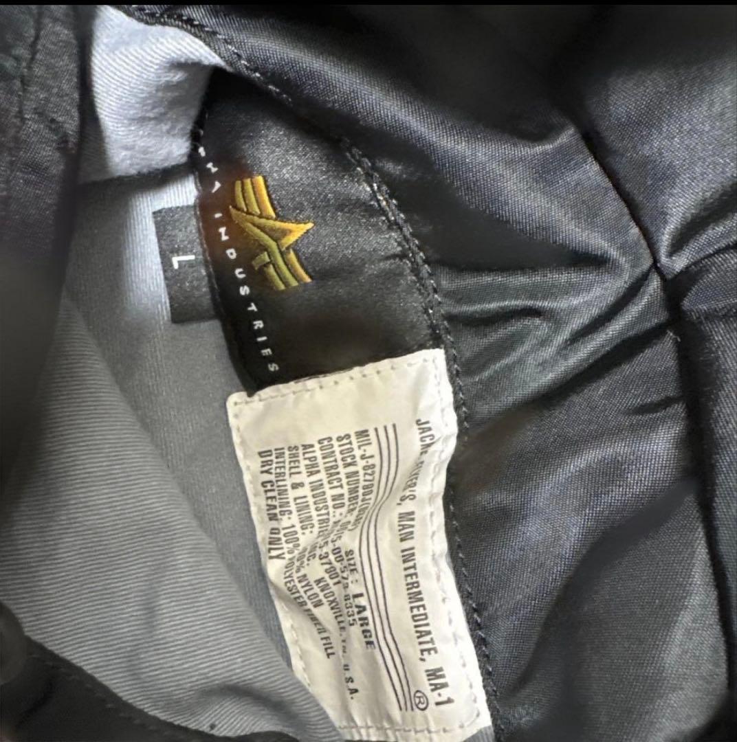 Alpha ブラック MA-1 フライトジャケット