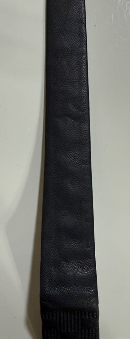 LOEWE (ロエベ) ANTEVIC スペイン製 本革 レザー ネクタイ 黒