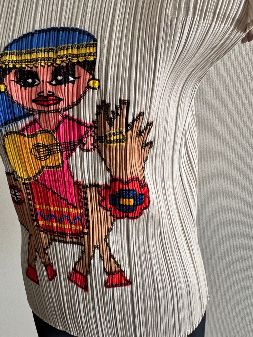 PLEATS PLEASE 半袖Tシャツ カラフル