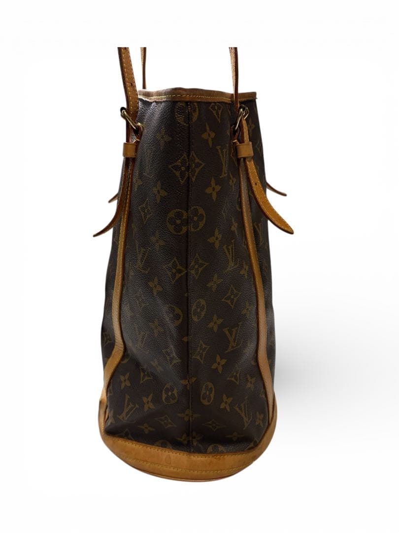 【鑑定済】ルイヴィトン トートバッグ バケットGM モノグラム バケツ型 A4可