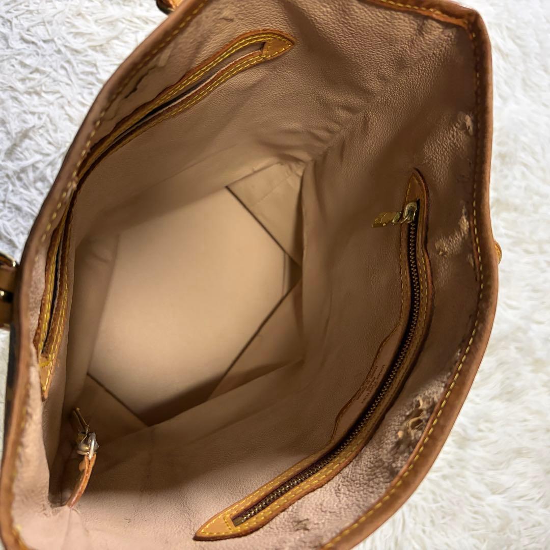 【鑑定済】ルイヴィトン トートバッグ バケットGM モノグラム バケツ型 A4可