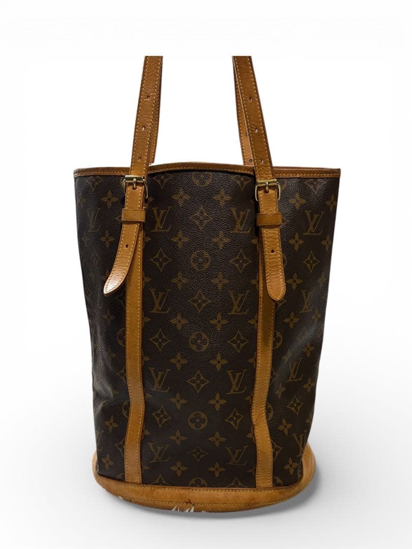 【鑑定済】ルイヴィトン トートバッグ バケットGM モノグラム バケツ型 A4可