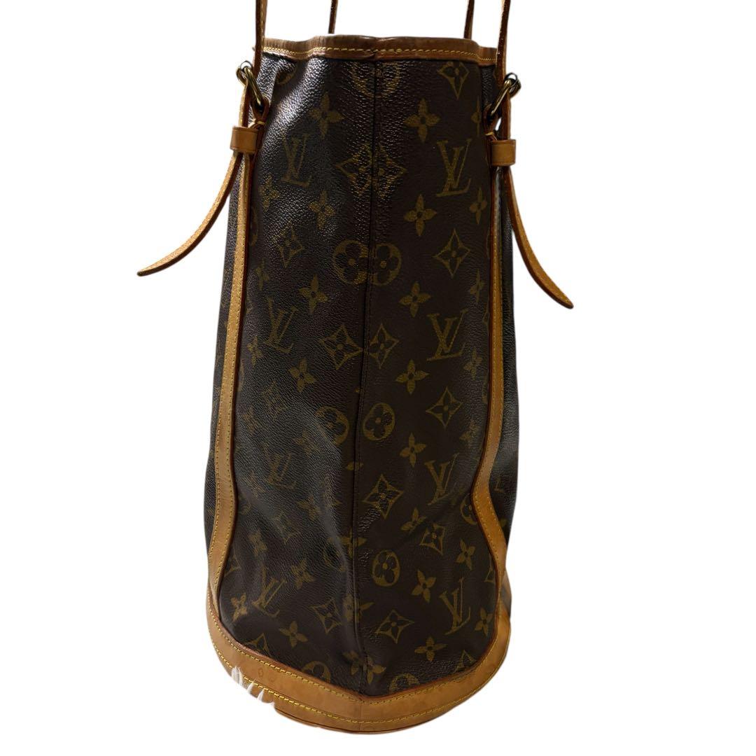 【鑑定済】ルイヴィトン トートバッグ バケットGM モノグラム バケツ型 A4可