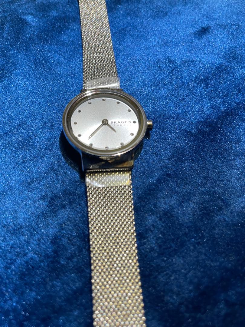 新品スカーゲン フレヤ SKW2715 ステンレススチール クオーツ動作確認済み