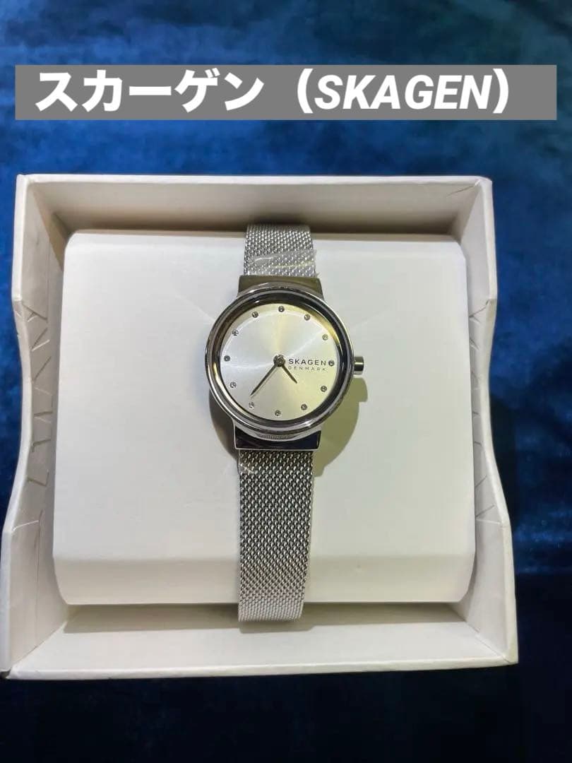 新品スカーゲン フレヤ SKW2715 ステンレススチール クオーツ動作確認済み