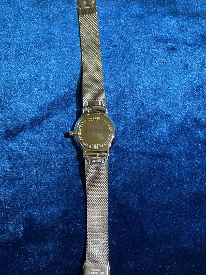 新品スカーゲン フレヤ SKW2715 ステンレススチール クオーツ動作確認済み