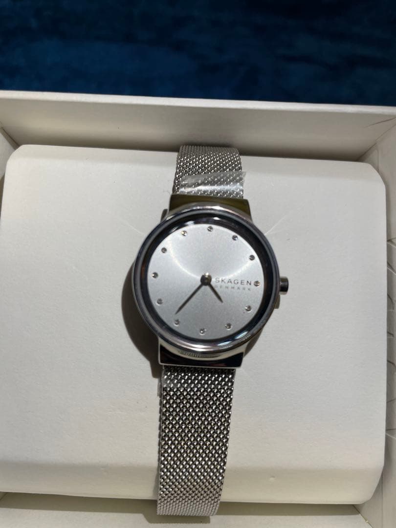 新品スカーゲン フレヤ SKW2715 ステンレススチール クオーツ動作確認済み