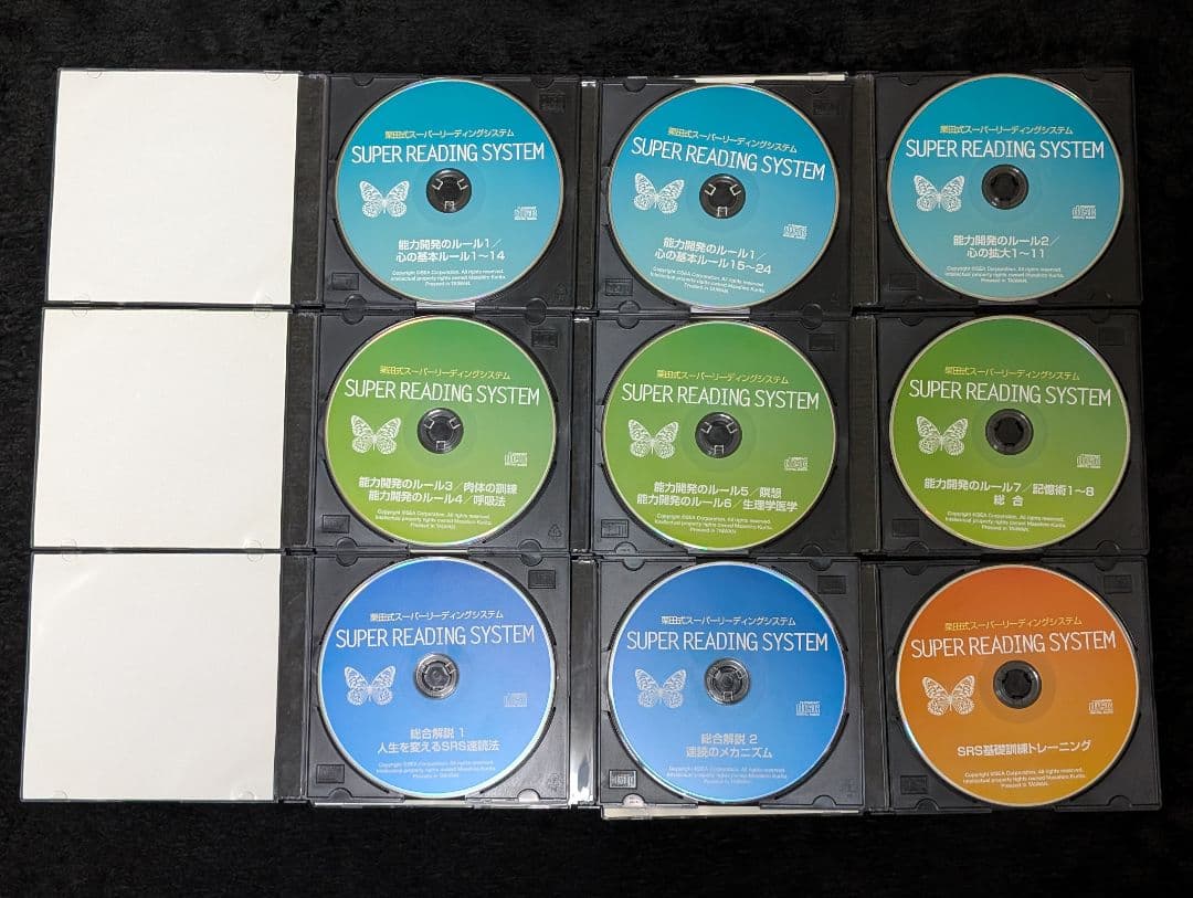 栗田式速読 SRSスーパーリーディングシステム 初級 中級 上級セット