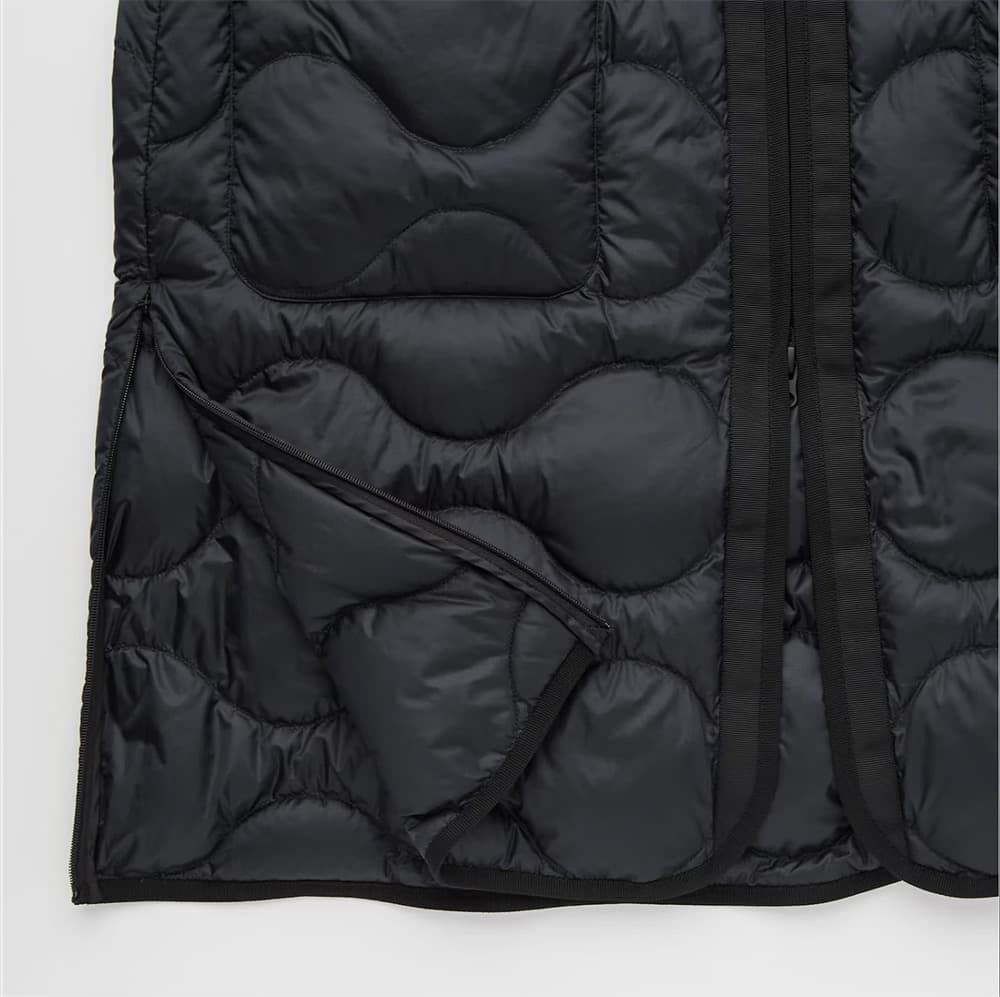 新品 ユニクロ×セオリー ウルトラライトダウンロングベスト 黒 S ブラック