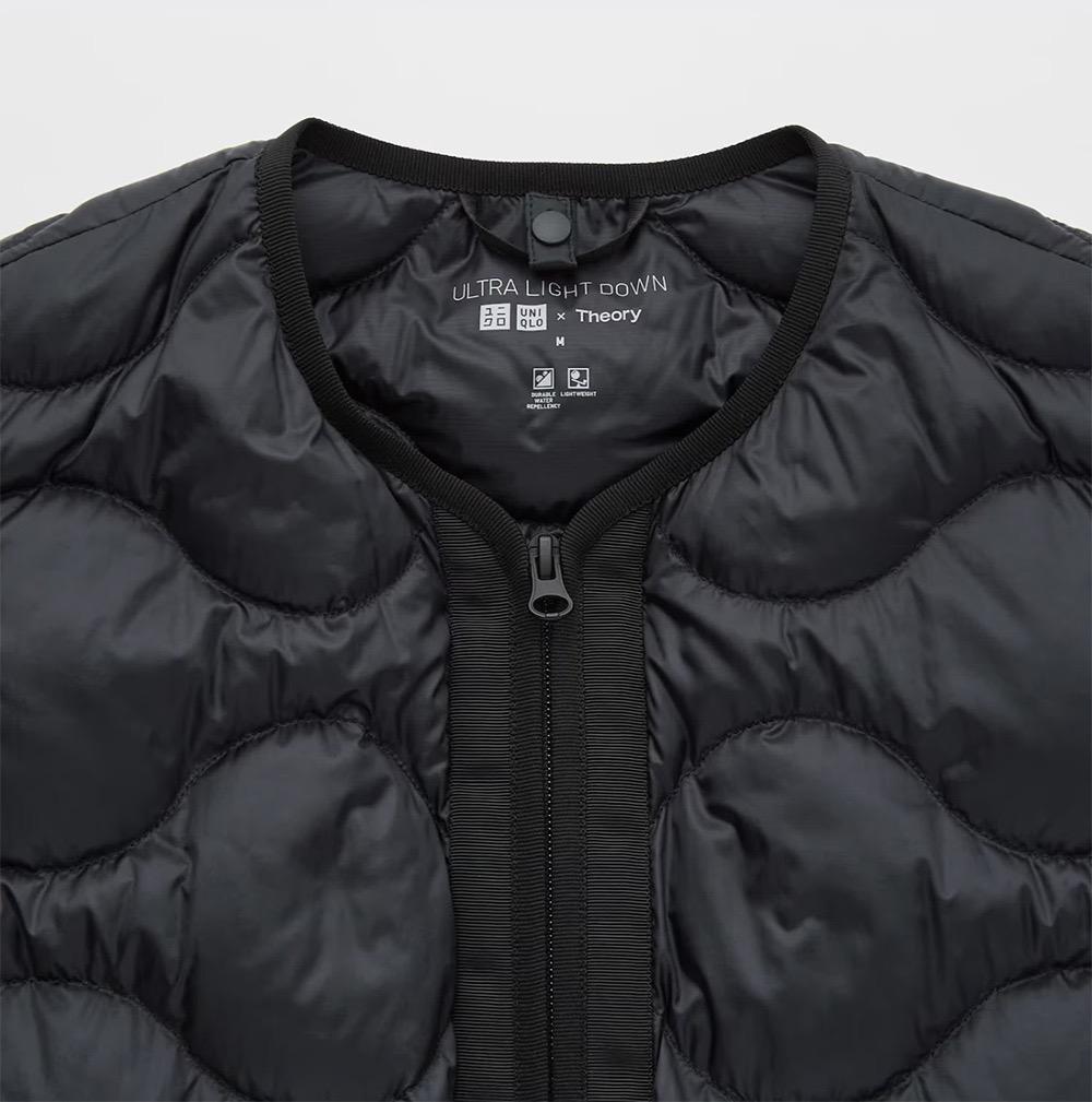 新品 ユニクロ×セオリー ウルトラライトダウンロングベスト 黒 S ブラック