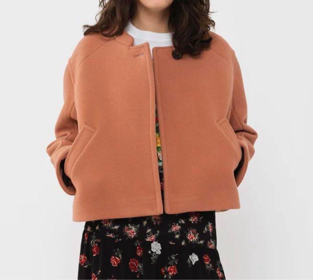 SEE BY CHLOE ノーカラージャケット ピーコート