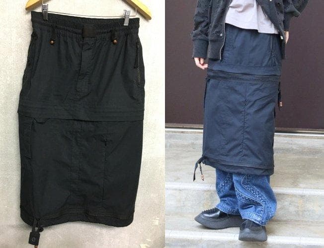 ジェンイェ 25ss 美品 バッグにもなる スカート メンズ サイズM