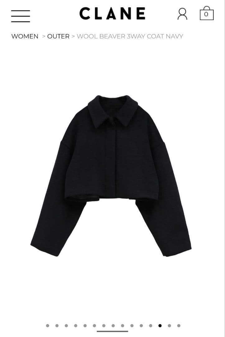 【新品】MANOF wool Beaver 3way coat ネイビー