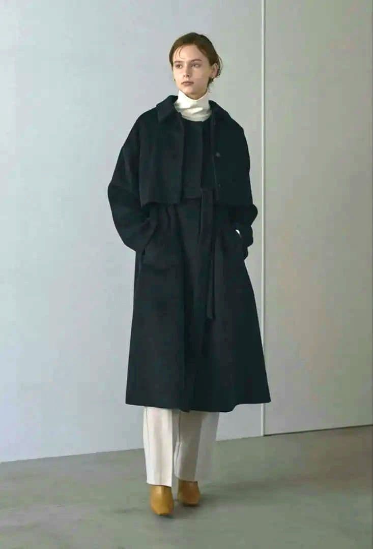 【新品】MANOF wool Beaver 3way coat ネイビー