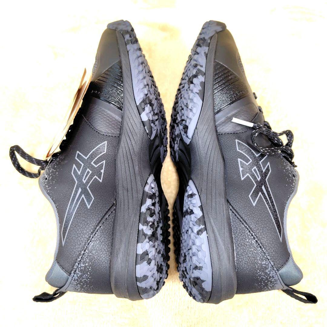 新品未使用 アシックス テニスシューズ メンズ　ワイド 26 ブラック 黒 人気