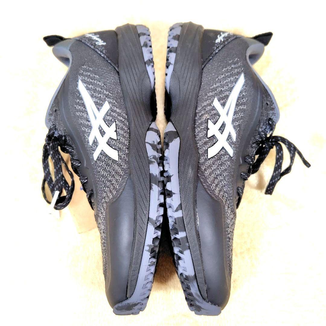 新品未使用 アシックス テニスシューズ メンズ　ワイド 26 ブラック 黒 人気