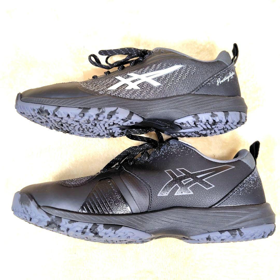 新品未使用 アシックス テニスシューズ メンズ　ワイド 26 ブラック 黒 人気