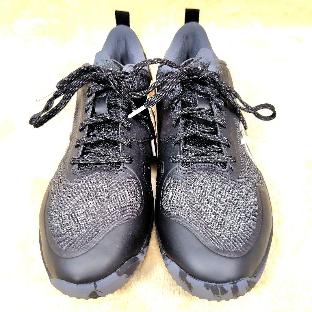 新品未使用 アシックス テニスシューズ メンズ　ワイド 26 ブラック 黒 人気