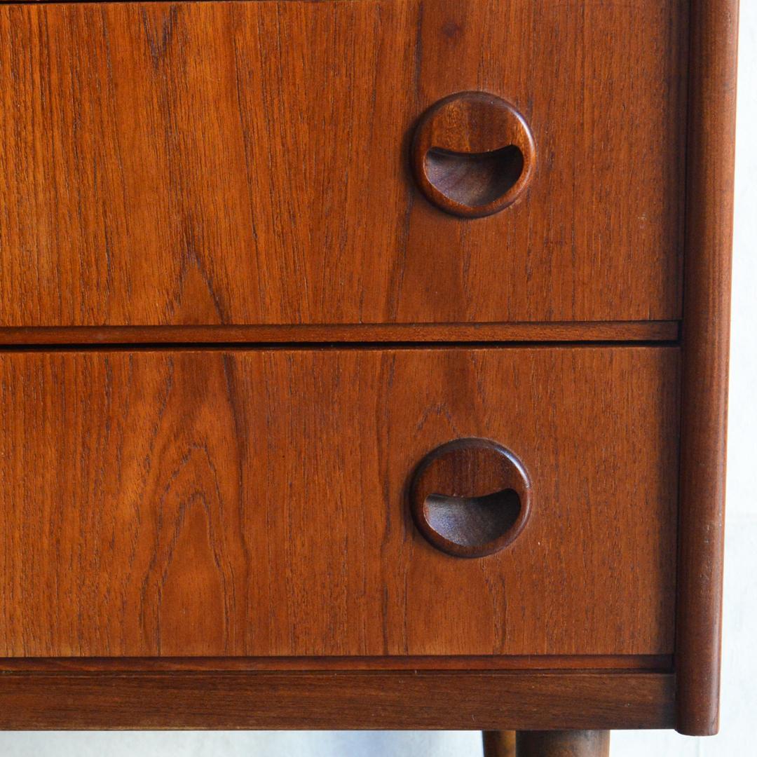 ミルメルシィ　 デンマーク チーク３段チェスト 北欧家具 北欧デザイン