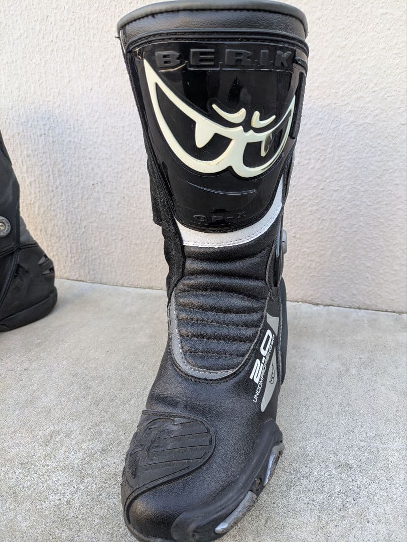 BERIK バイクブーツ 2.0 ブラック/ホワイト サイズ41