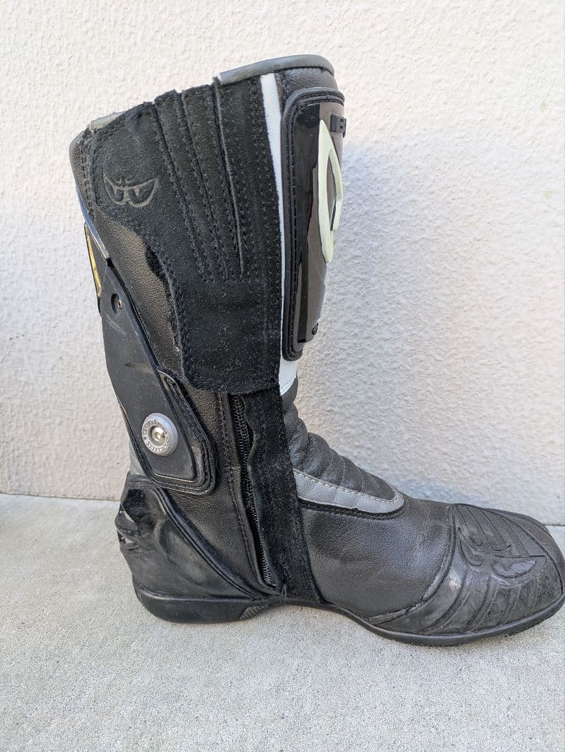 BERIK バイクブーツ 2.0 ブラック/ホワイト サイズ41