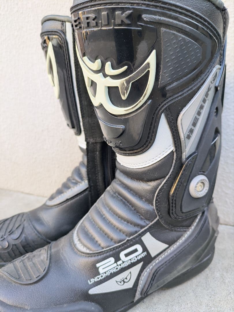 BERIK バイクブーツ 2.0 ブラック/ホワイト サイズ41