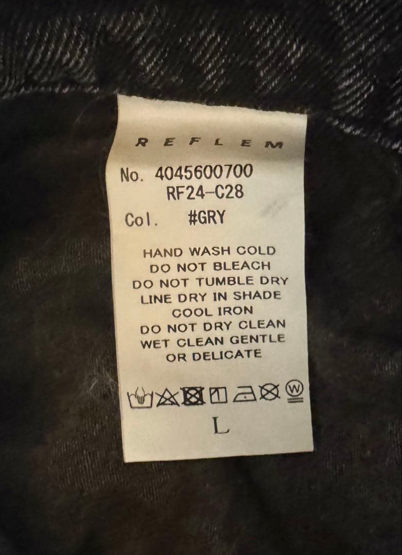 REFLEM フレアデニムカーゴパンツ グレー L メンズ レディース