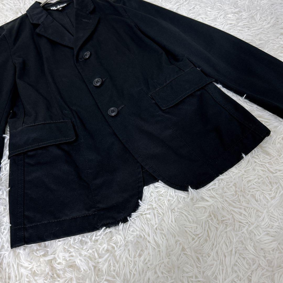 BLACKコムデギャルソン テーラードジャケット S 黒 日本製　キレイめ