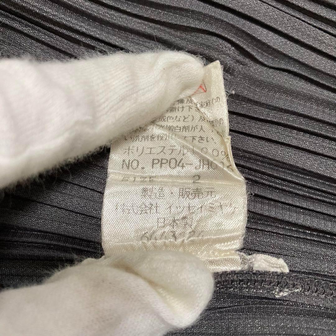 美品✨ プリーツプリーズ ノースリーブ ロングカーディガン ジレ グレー 2