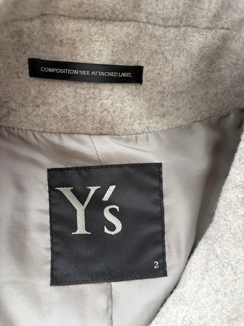 Y's グレー ロングコート