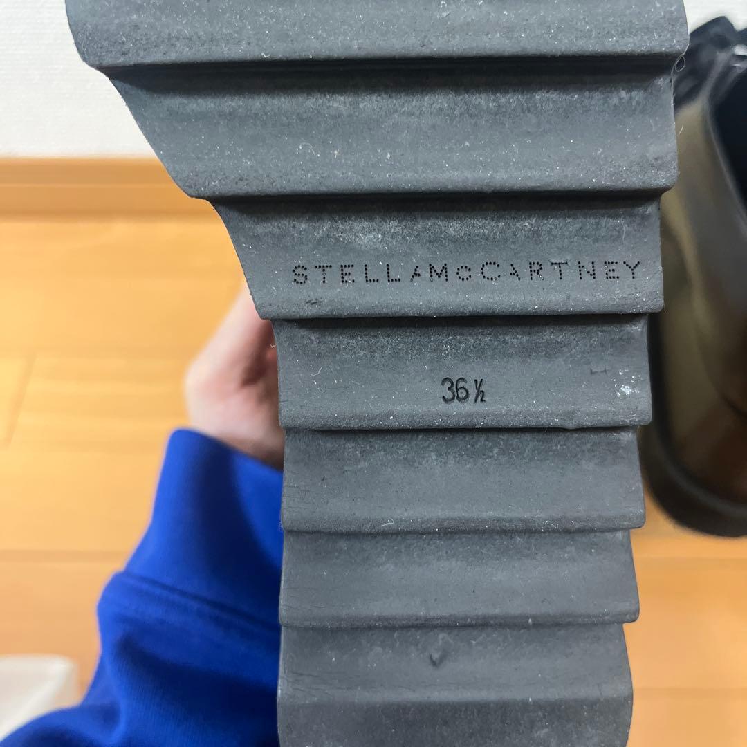 STELLA McCARTNEY ブラックウェッジソールシューズ