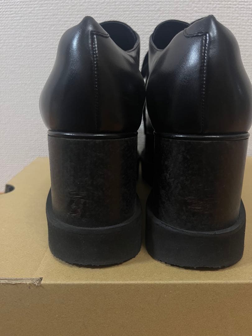 STELLA McCARTNEY ブラックウェッジソールシューズ