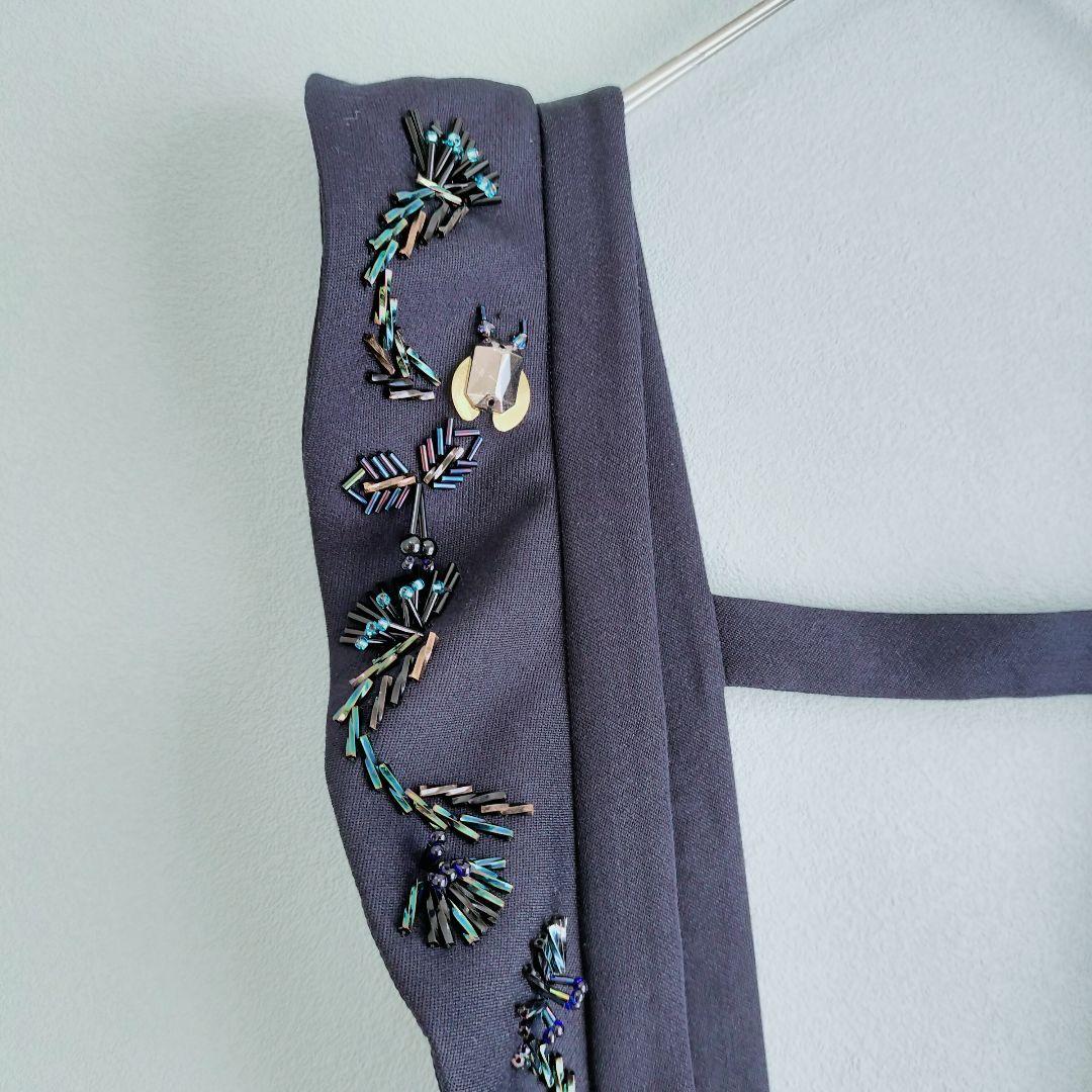 【値下げ交渉歓迎】 ミュベール MUVEIL ビジューサロペット ネイビー 38