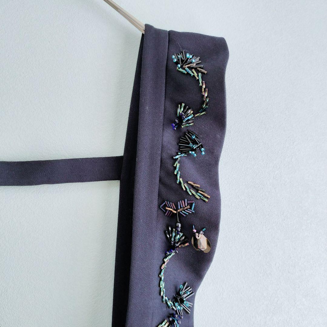 【値下げ交渉歓迎】 ミュベール MUVEIL ビジューサロペット ネイビー 38