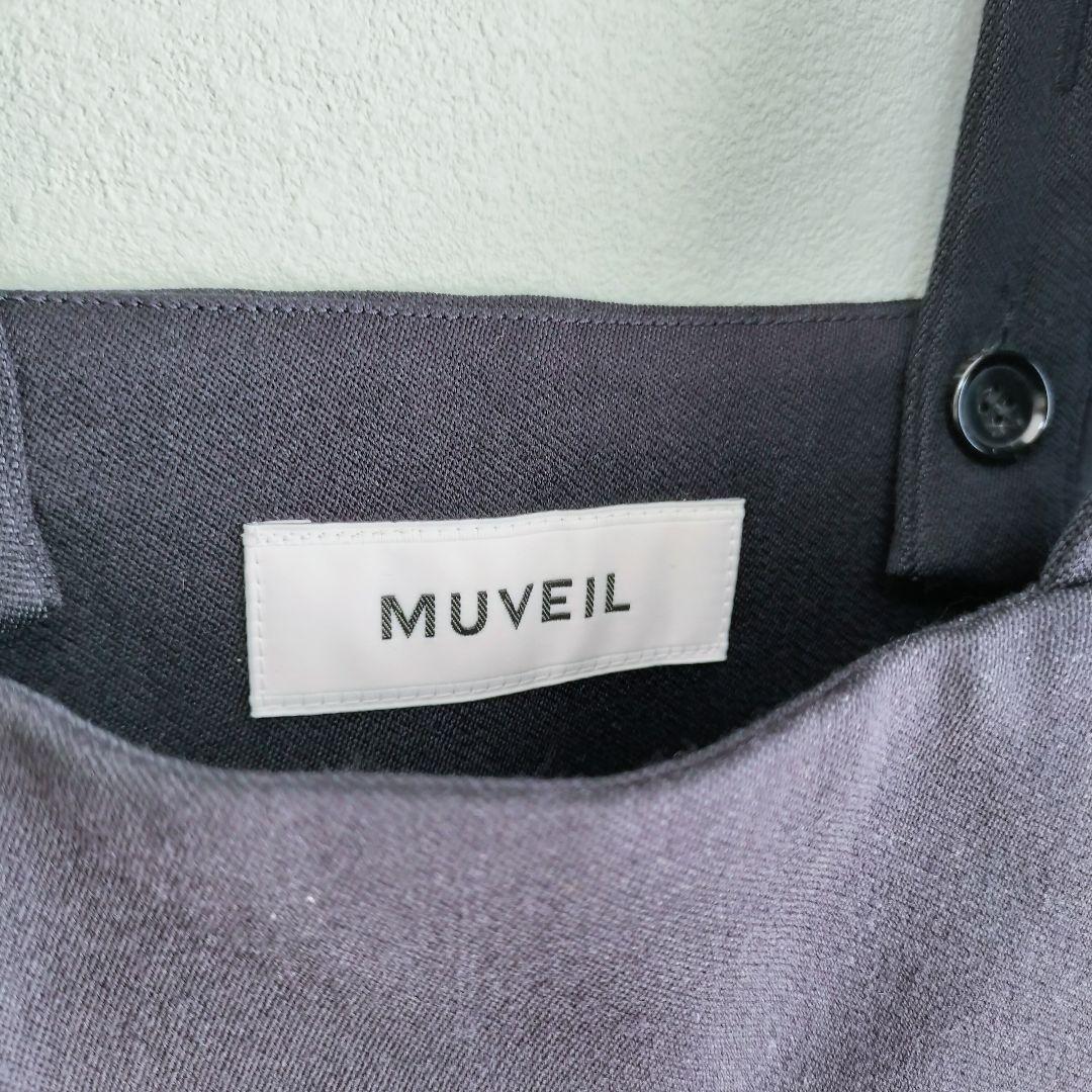 【値下げ交渉歓迎】 ミュベール MUVEIL ビジューサロペット ネイビー 38