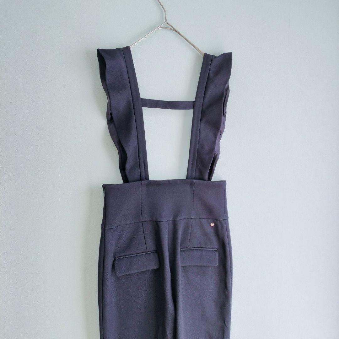 【値下げ交渉歓迎】 ミュベール MUVEIL ビジューサロペット ネイビー 38