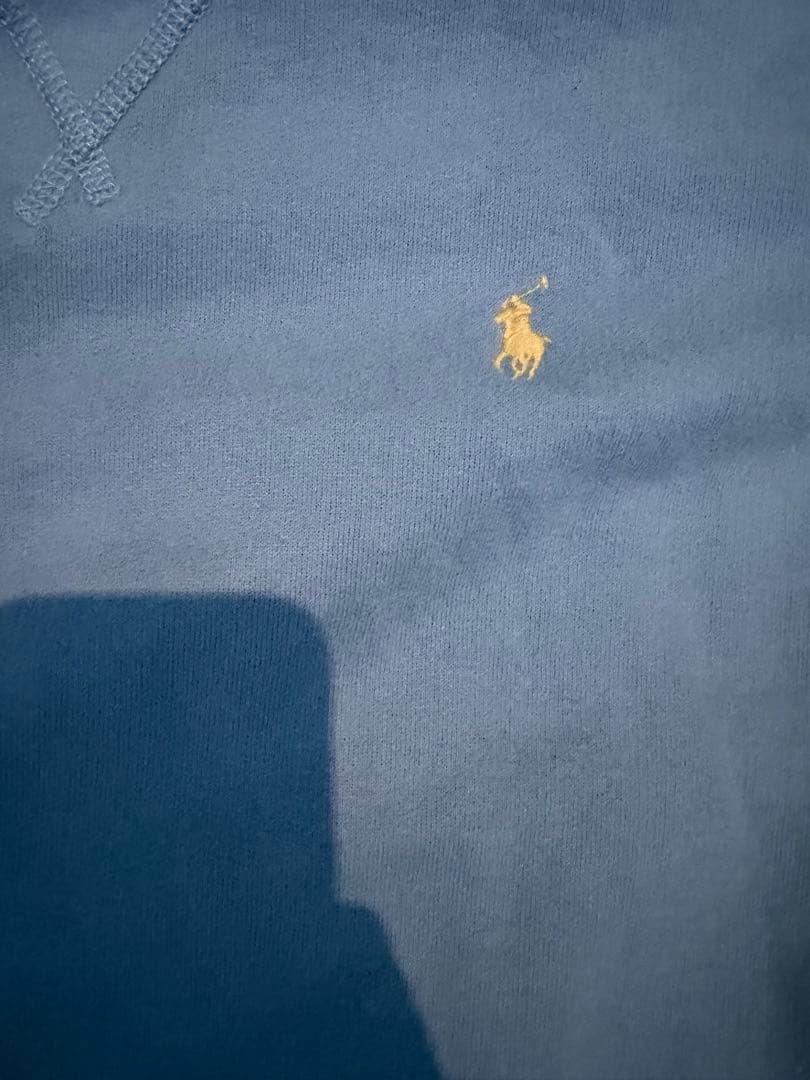 ラルフローレン　ワンポイント刺繍スウェットパーカー　アイスブルー