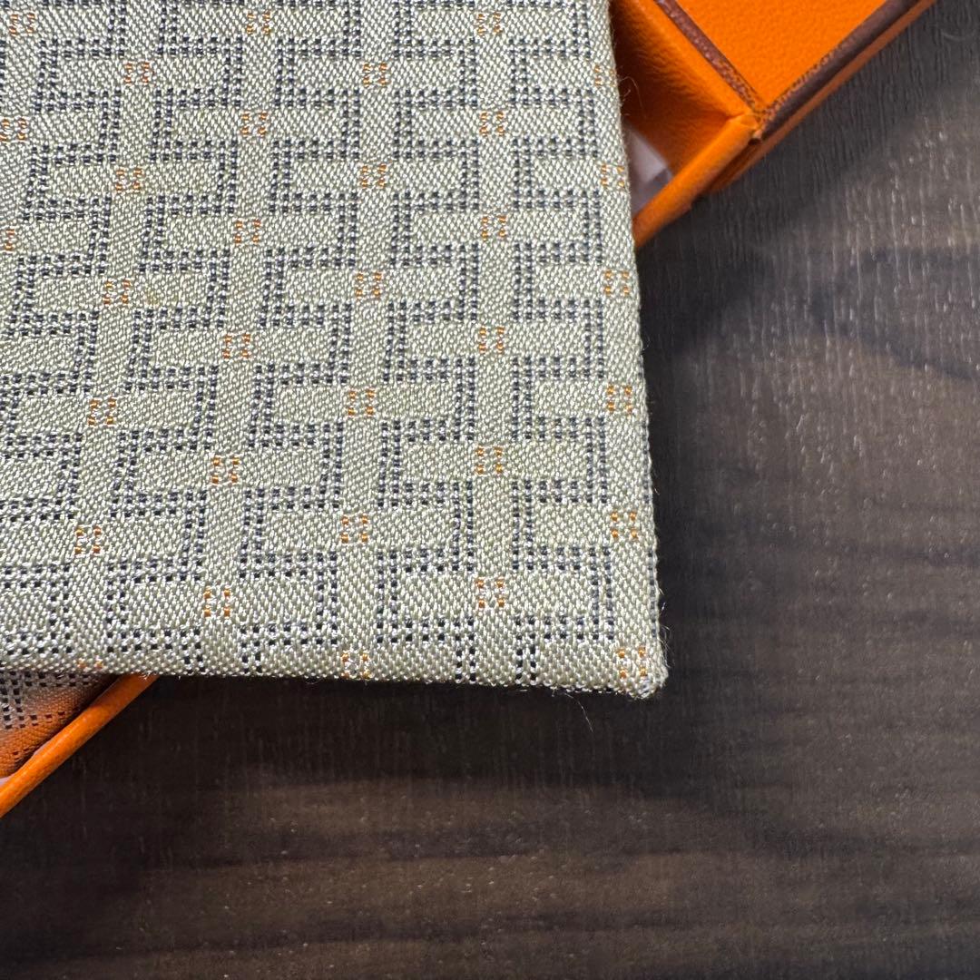 極美品 HERMES エルメス Hロゴ 織柄 ネクタイ ジャガード シルク