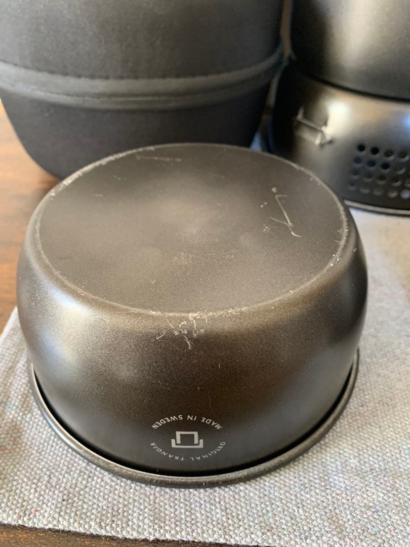 トランギア　ストームクッカーSブラック　収納ケース、0.6ケトル、ガス化セット