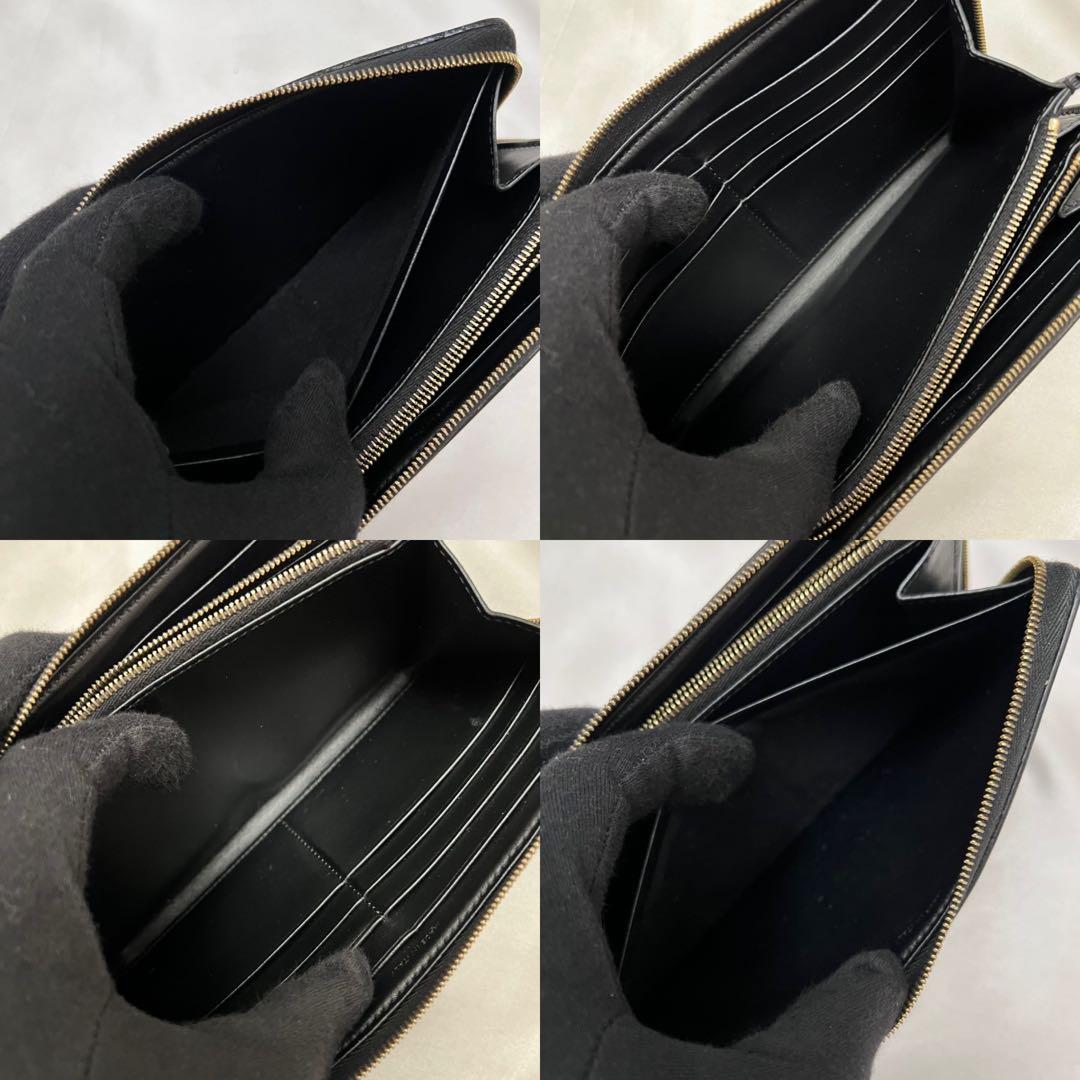◇極美品◇セリーヌ　ラージジップウォレット　トリオンフ×ゴールド金具　長財布