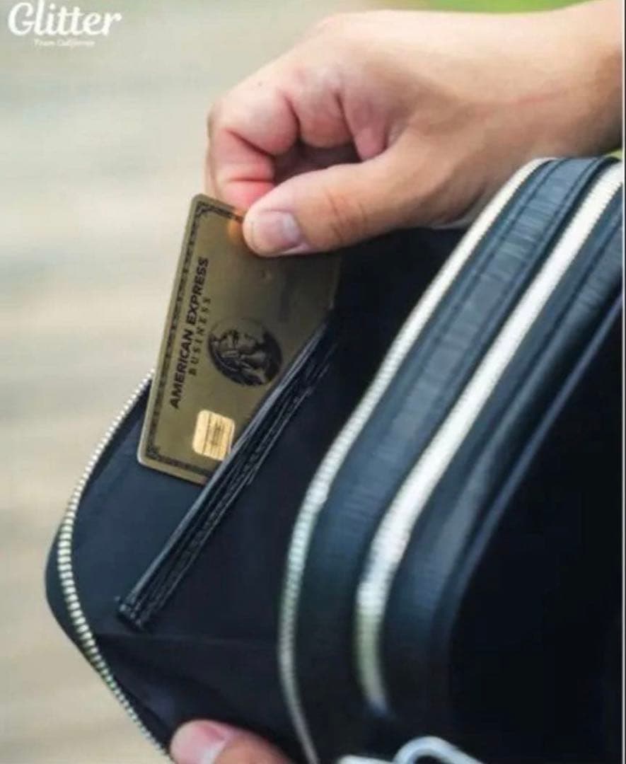 Glitter ブラック ショルダーバッグ