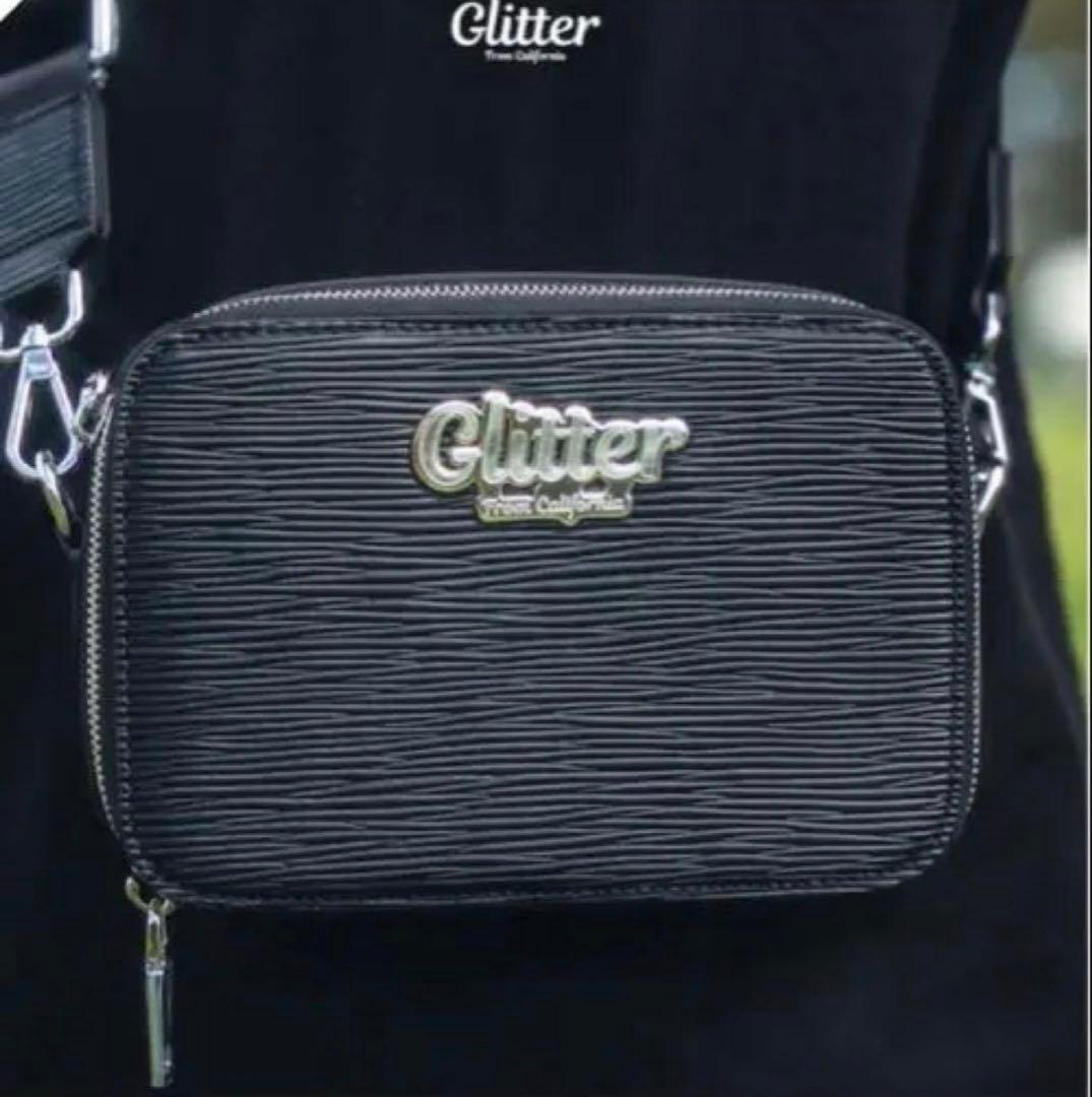 Glitter ブラック ショルダーバッグ