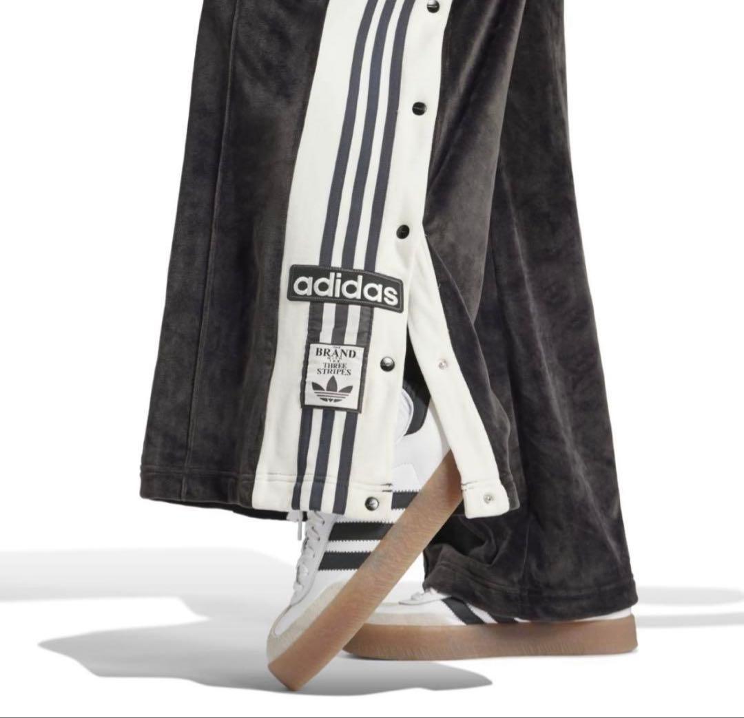 【美品】アディダスアディブレイク ベロア パンツ ブラックL 重盛さと美部希帆