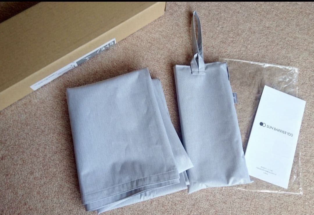 ワイドナガシカクサンバリア100mokuグレーストールマント紫外線UV